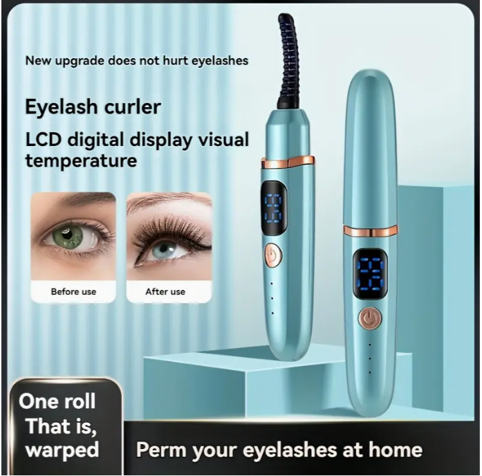 🔥 Heated Eyelash Curler – Böj Dina Fransar Som Ett Proffs