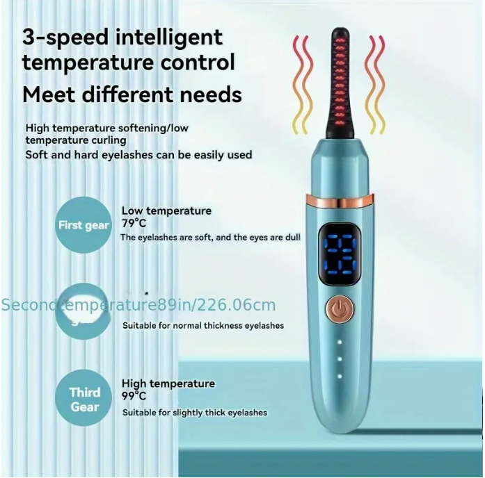 🔥 Heated Eyelash Curler – Böj Dina Fransar Som Ett Proffs